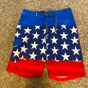 5/$20! Ocean Current Patriot Swim Shorts